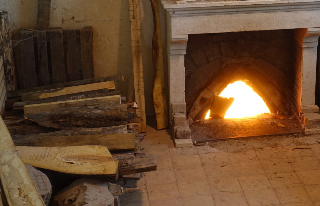 Hout gestookte oven voor terracotta